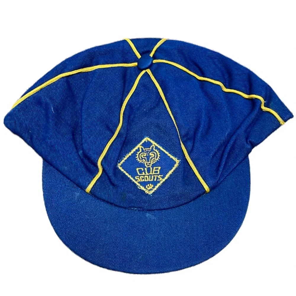 Vintage boy’s blue Cub Scouts uniform hat